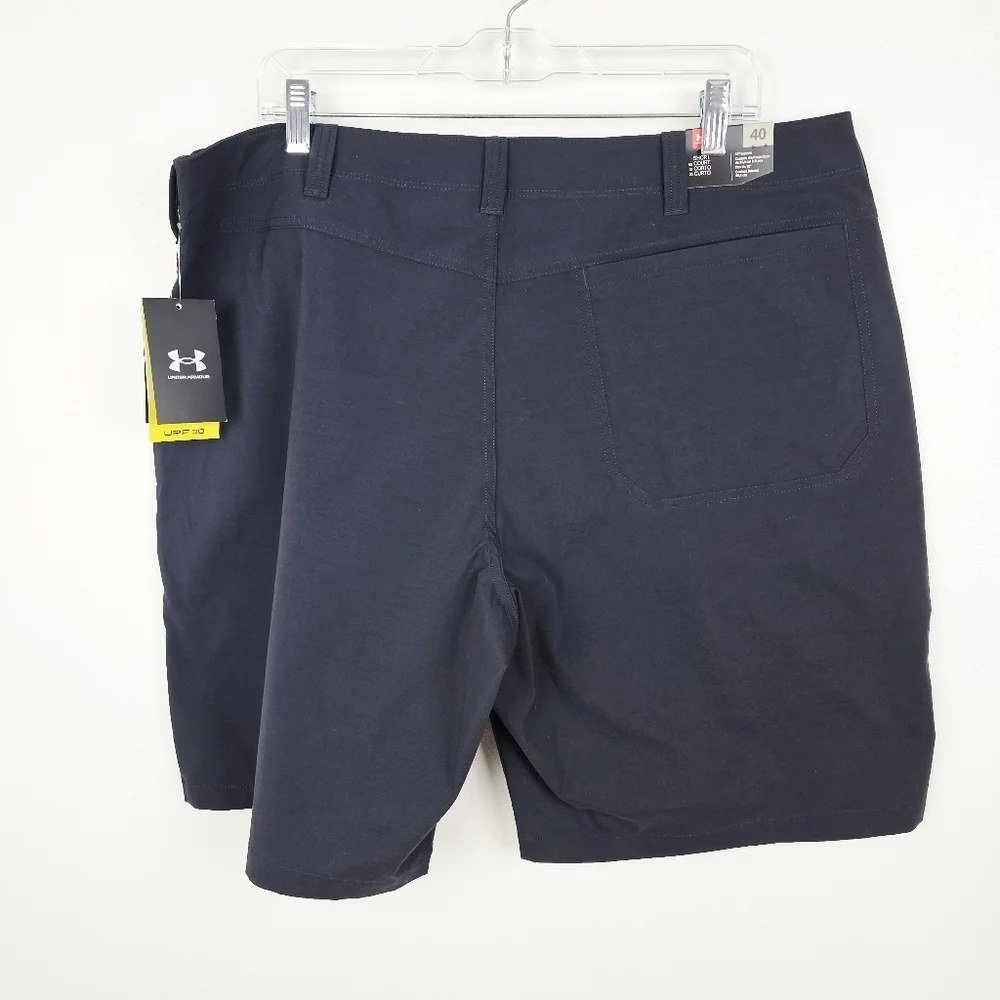 Under Armour Black Fish Hunter Shorts NWT UPF 30